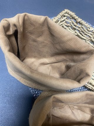 Conjunto 3 cestas mimbre y yute