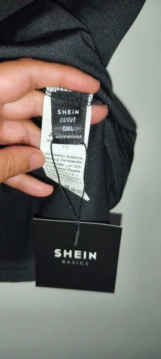Top sin tirantes negro talla oxl