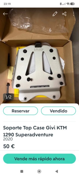 Soporte Top Case Givi KTM 1290 Superadventure