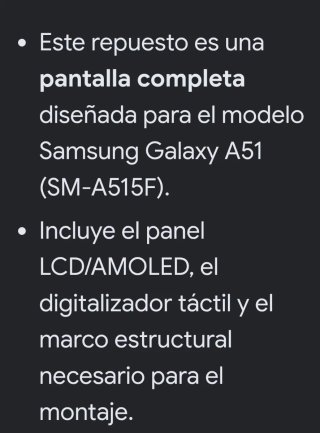 Schermo Samsung Galaxy A51