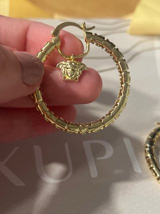 Pendientes Versace Oro 14K Laminado XP