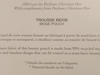 Trousse Dior Beige Oro