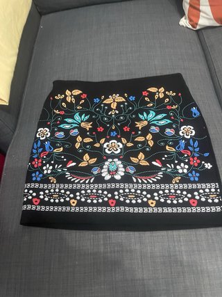 Falda mini estampada floral
