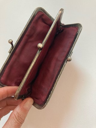 Monedero antiguo piel mujer