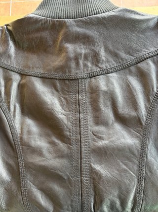 Cazadora de piel Bershka