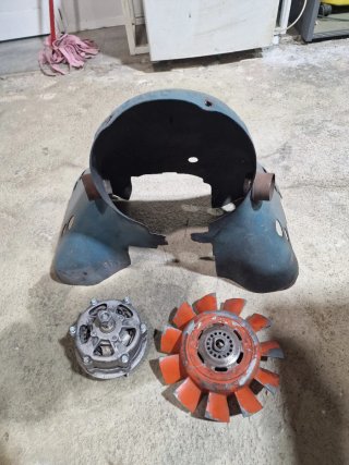 Alternador, ventilador y carcasa Porsche