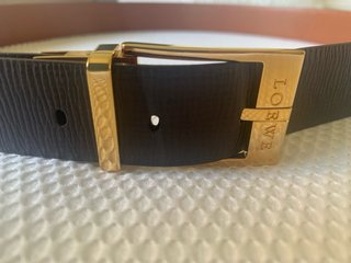 Cintura Loewe in pelle marrone da uomo