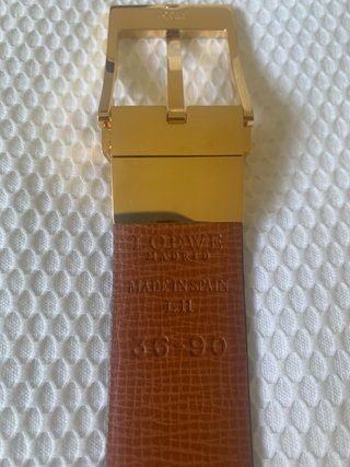 Cintura Loewe in pelle marrone da uomo