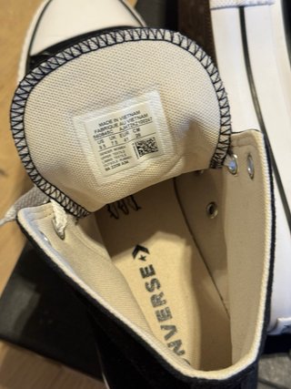 Converse Negras Plataforma Mujer Talla 41