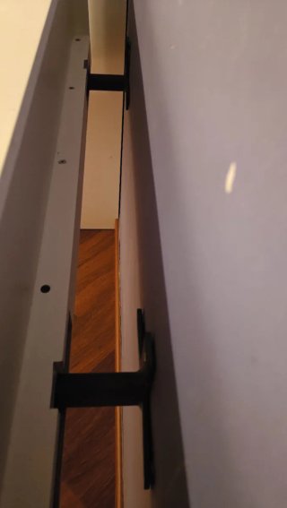 Escritorio flotante blanco