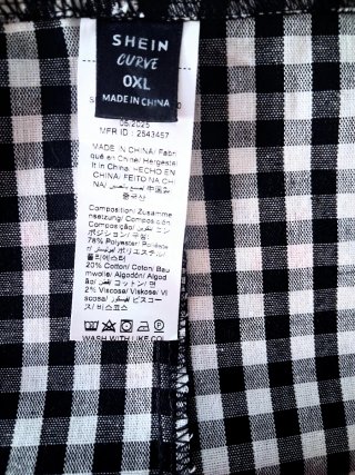 Peto mono mujer Shein curve XL
