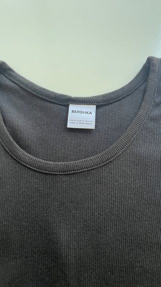 Camiseta Tirantes Bershka Negra (XS) - NUEVA
