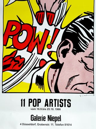 Cartel Roy Lichtenstein 11 Pop Artists 1966