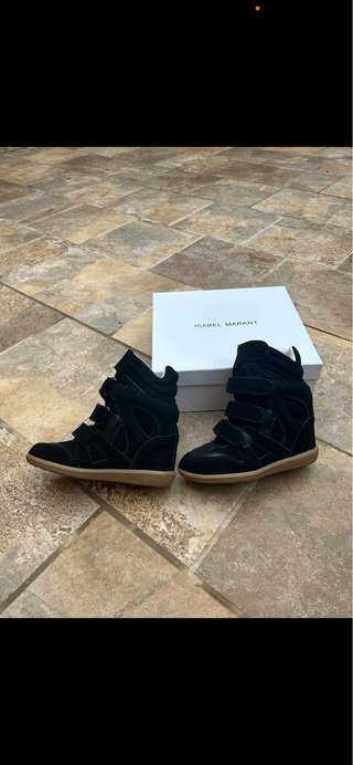 Isabel Marant Botines con cuña negros