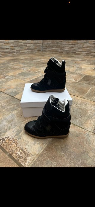 Isabel Marant Botines con cuña negros