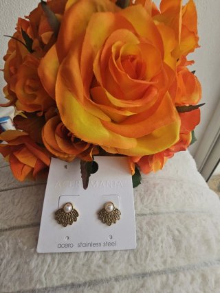 Aretes Dorados Acero Inoxidable