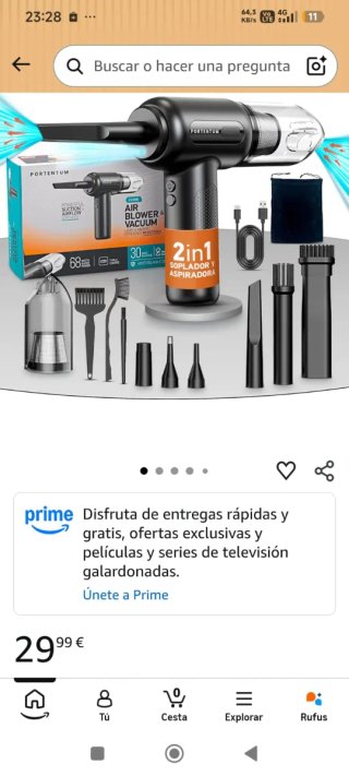 Aspirador y Soplador 2 en 1