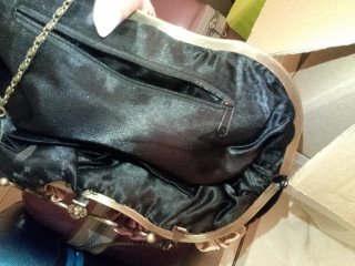 Bolso vintage terciopelo flores
