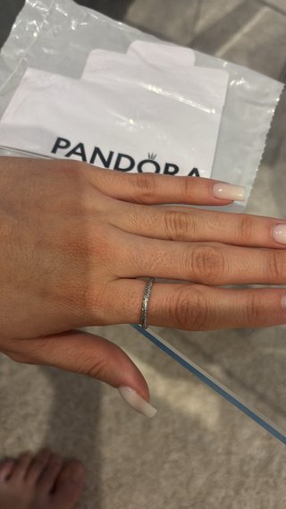 Anillo Pandora Plata con Circonitas