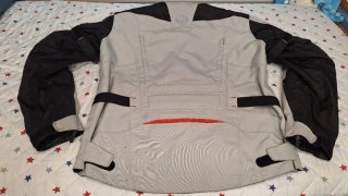 Chaqueta Moto Armure Gris / Negro / Rojo