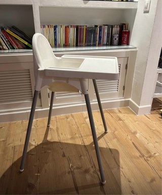 Trona IKEA Bianca con Piedi Smontabili