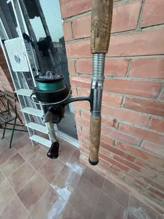 Caña de pesca vintage + carrete Match 510