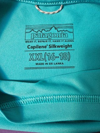 Maglietta Patagonia Blu con Onde