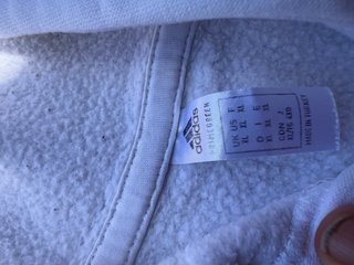 Sudadera Adidas Blanca y Negra