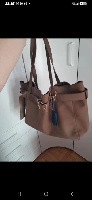 Bolso de mano marrón