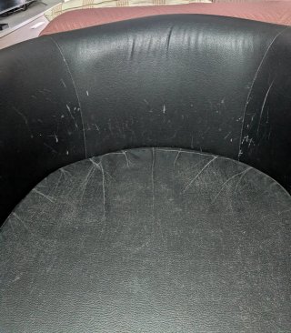 Sillón Negro Ikea Cuero Sintético
