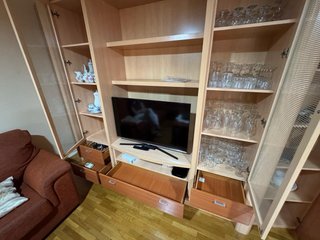 Mueble de salón modular madera