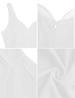 Vestido Elegante Talla XL Blanco