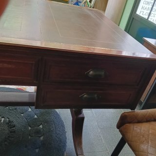 Escritorio antiguo notarial madera roble