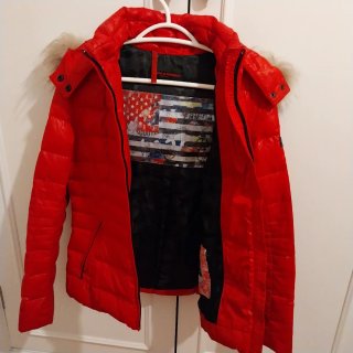 Cappotto rosso donna taglia 36 nuovo