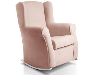 Sillón de lactancia rosa