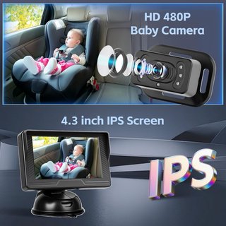 NUEVO! Cámara Bebé Coche 4,3” Monitor