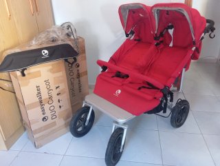 Carrito Duplo Carrycot Easywalker Rojo