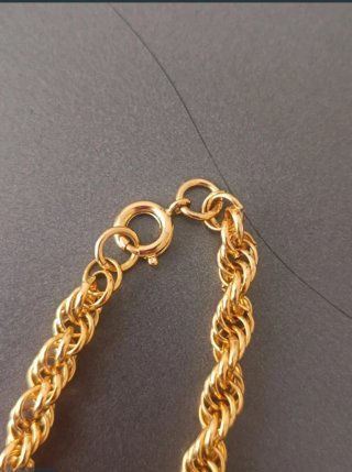 Cordón chapado en oro 18k