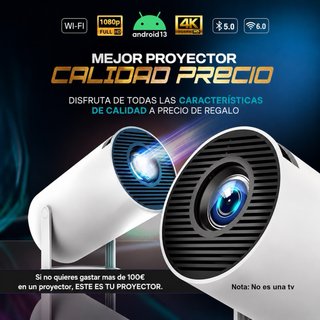 Proyector PRO Full HD 4K Android 13 - Nuevo