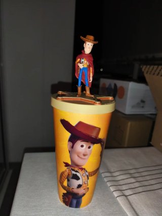 Vaso Toy Story con figura de woddy