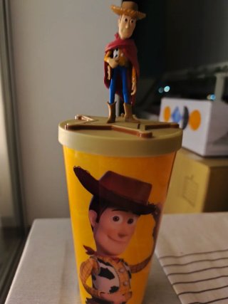 Vaso Toy Story con figura de woddy