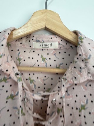 Blusa Kimod Rosa Estampada
