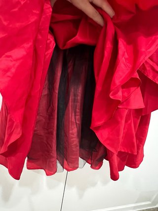 Falda flamenca elegante roja