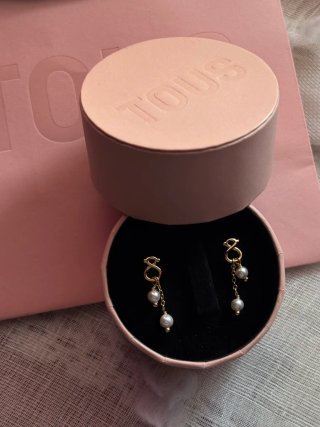 Pendientes Tous Oso Infinito y Perlas