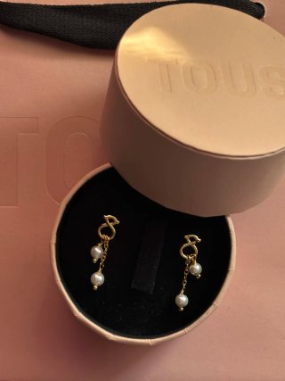 Pendientes Tous Oso Infinito y Perlas