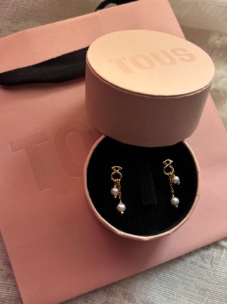 Pendientes Tous Oso Infinito y Perlas
