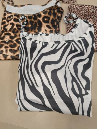 Pack 3 Tops Animal Print Tallas L/XL