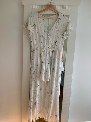 Vestido largo estampado floral, vestido pantalon