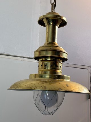 Lámparas de bronce estilo barco