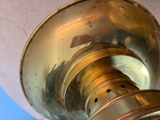 Lámparas de bronce estilo barco